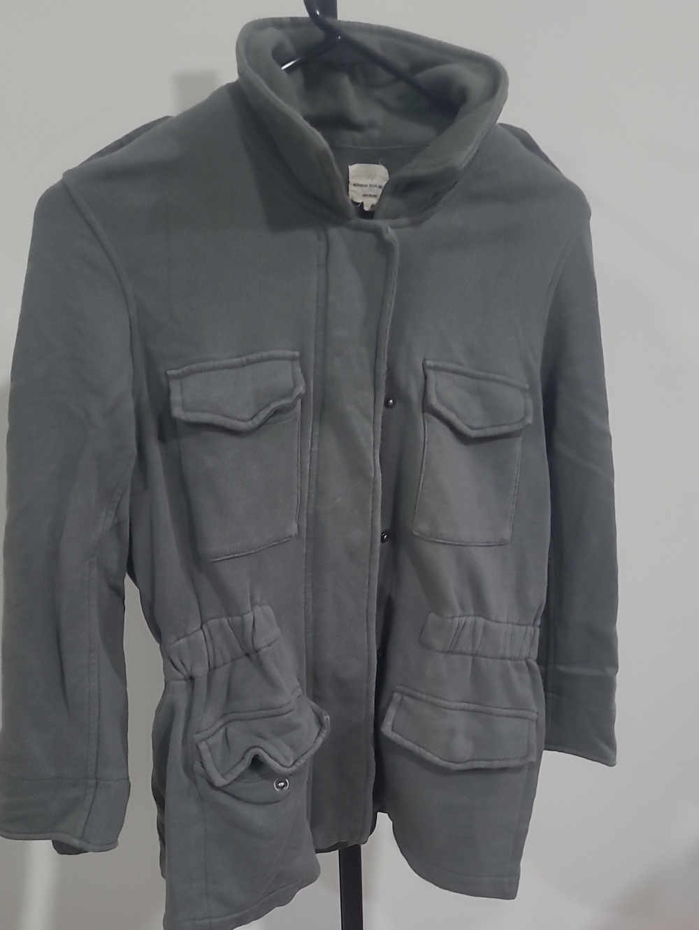 Banana Republic Gray Military-Style Field Jacket Small